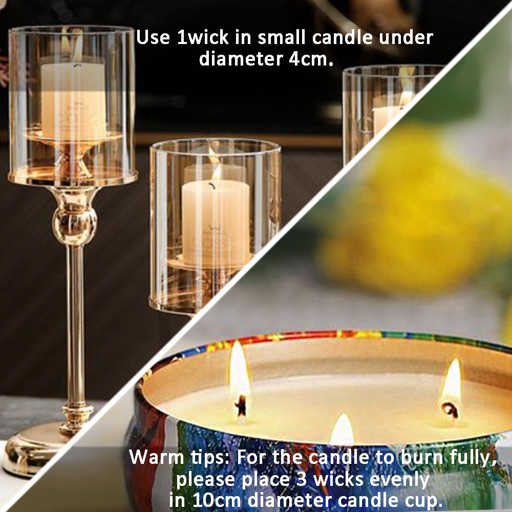 55pcs Flower Candle Wick Wood  - Candle Making Homewood avaliação e preço
