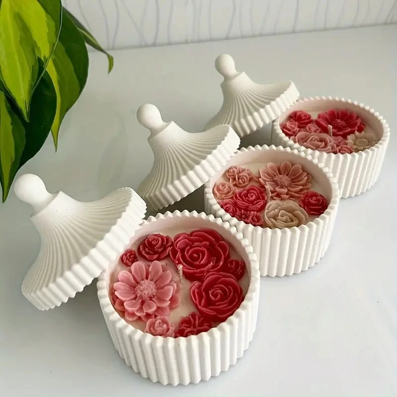 1 Set Silicone Candle Jar Mold - Candle Making Set avaliação e preço