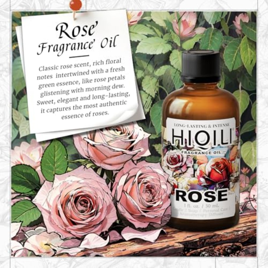 HIQILI Rose Fragrance Oil for  - Candle Making And Perfume avaliação e preço