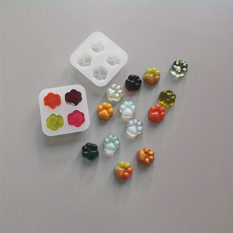 1Cat Paw Pattern Silicone Mold - Candle Making Kits avaliação e preço