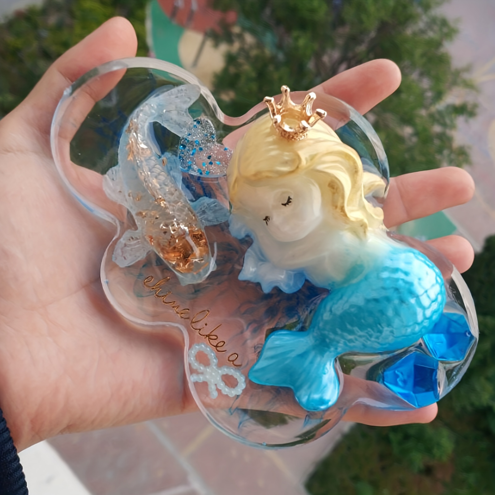 Cute Cartoon Mermaid Silicone  - Candle Making Design avaliação e preço