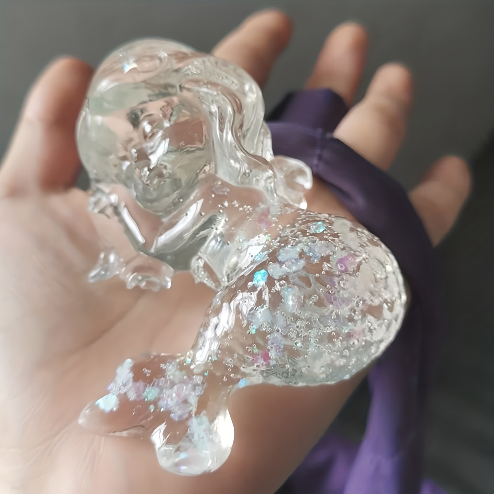 Cute Cartoon Mermaid Silicone  - Candle Making Design avaliação e preço