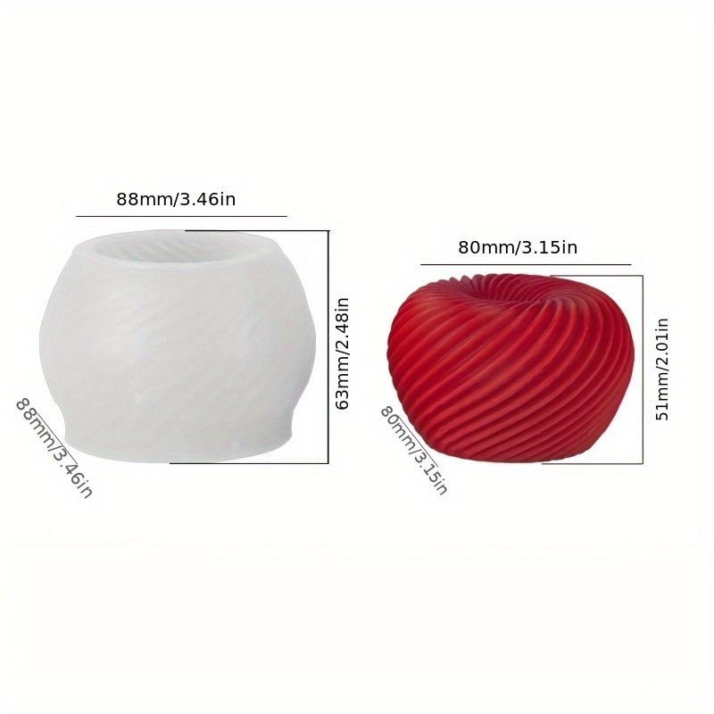 A trendy red apple silicone mo - Candle Making Design avaliação e preço