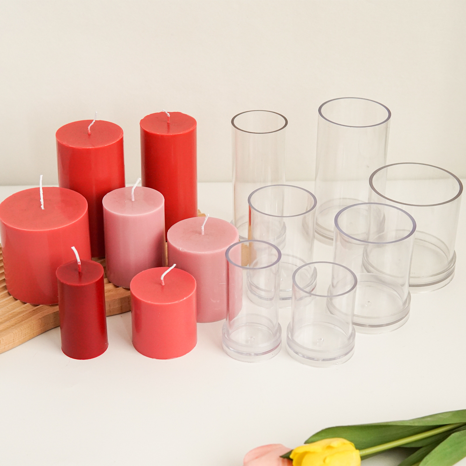 Various 3D Cylindrical Candle  - Candle Making Diy Kit avaliação e preço