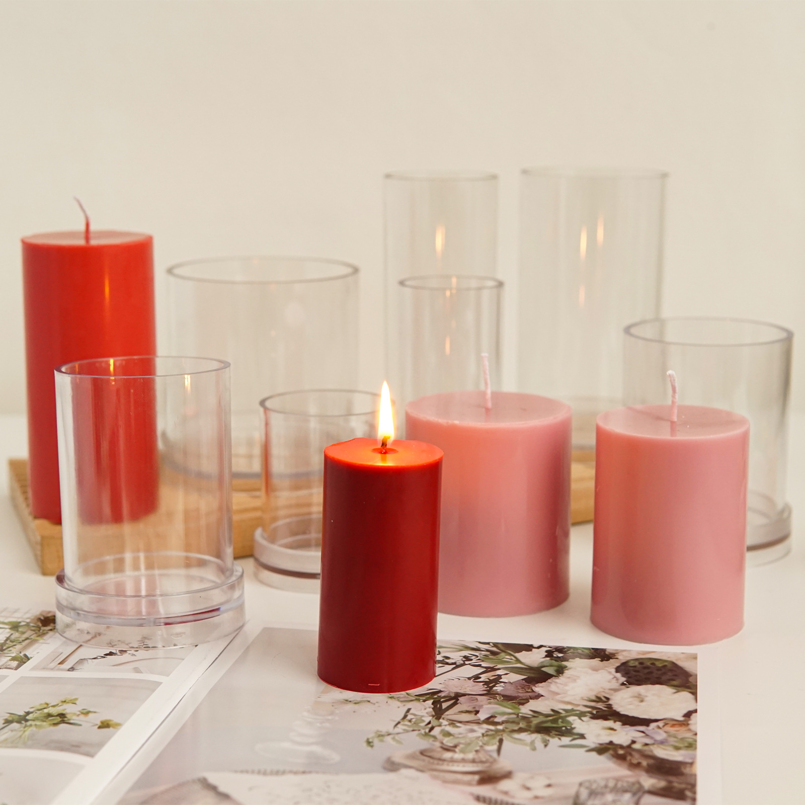 Various 3D Cylindrical Candle  - Candle Making Diy Kit avaliação e preço