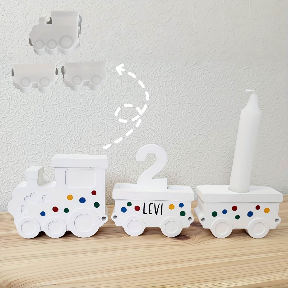 Train Set Resin Silicone Molds - Candle Making Set avaliação e preço