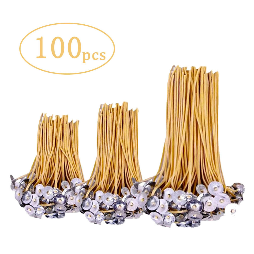 100Pcs Beeswax Candle Wicks 9- - Candle Making Kit Beeswax avaliação e preço