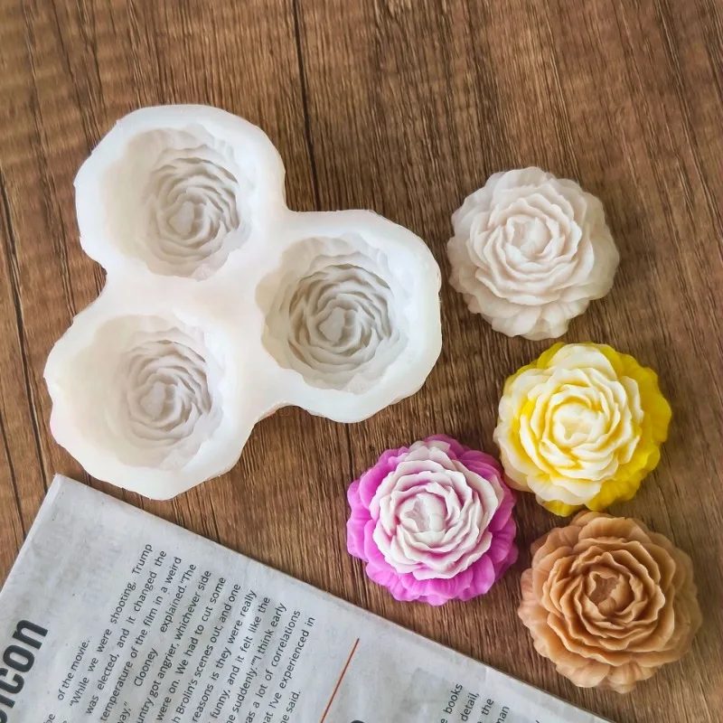 Peony Flower Candle Silicone M - Candle Making Design avaliação e preço