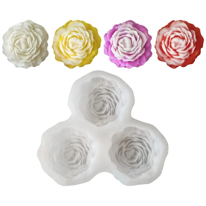 Peony Flower Candle Silicone M - Candle Making Design avaliação e preço